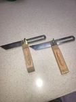 Pair Of Vintage Stanley 8" Sliding Bevel Squares No. 25 & 46-812. Fixed Price $25.00.