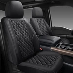 Geeyontek Premium Leather Car Covers Full Front And REAR(5 Seats), Black. Fixed Price $86.53.