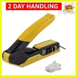 Data Cable Crimper And Modular Plug 50-PACK Tool Kit, Pass-thru Installa.... Fixed Price $92.14.