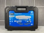 Hart 140-PIECE Sae/mm 1/4 & 3/8-INCH Mechanics Tool Set, Chrome Finish W/ Case. Fixed Price $71.05.