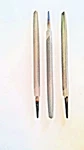 10" (250MM) Three Square 2ND Cut Files, Grobet Company, 3 Pcs, New, India. Fixed Price $10.00.