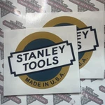 Stanley Tools Chest Type 2 Logo Teal Yellow White Usa Vinyl Decals 4 Set Of. Fixed Price $14.90.