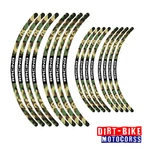 Camo Green 21"18" Mx Rim Wheel Stickers For Kawasaki Klx 230 /r 2020-2023. Fixed Price $41.02.