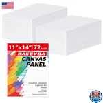 Bakeyba Canvas Boards For Painting 72 Pack 11X14 Inch Panels, 100% Cotton. Fixed Price $121.58.