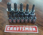 Craftsman 12 Pc 1/4 & 3/8" Tamperproof Torx Bit Driver Socket Set New. Fixed Price $34.88.