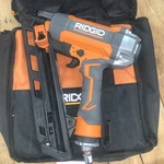 Ridgid R09899B Pneumatic Brushless 15-GAUGE Angled Finish Nailer ME2. Fixed Price $199.00.