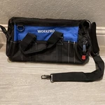 Workpro Fba W136007A 16-INCH Tool Bag Black Blue Storage Wide Opening. Fixed Price $26.99.