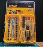 Dewalt DWMT81610 1/4" Drive Mechanics Tool Set, 50 Pieces With Portable Case. Fixed Price $45.99.