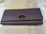 Mundi Purple Wallet File Master Accordion Style Snap Closure. Fixed Price $11.99.