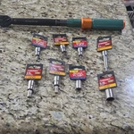 Husky Duralast 8PC Sae Standard Hex Bit Socket Set W/ Extension Bar. Fixed Price $140.00.