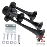 4 Trumpet Air Horn Train 12V 178DB Super Loud Black Four Car. Fixed Price $59.26.