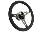 1967-68 Pontiac Firebird 14" Premium Leather Steering Wheel Kit, Billet Aluminum. Fixed Price $350.99.