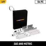 Gearwrench 3 8 Drive 72 Tooth 6 Point Sae Mm Mechanics Hand Tool Set 54 Piece. Fixed Price $110.54.