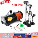 4 Trumpet Train Horn Kit With Psi Air Compressor For Car Truck 150DB. Fixed Price $79.36.
