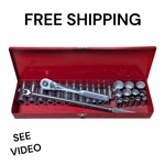 Craftsman Husky 27 Piece 1/2" Drive Deep Socket Set Breaker Bar Ratchet VF-44809. Fixed Price $105.99.