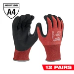 Milwaukee Tool 12 Pair Cut Level 4 Coated Nitrile Dipped Gloves - Xl. Fixed Price $144.47.