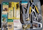 Vtg Prym Dritz Tapex Holiday Grommet Plier Snap Fasteners Eyelets Tool Kit Lot. Fixed Price $59.95.