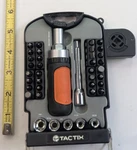 Tactix 39-PIECE Ratcheting Driver & Bit Set #900161. Fixed Price $20.00.