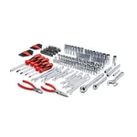 Crescent 180-PIECE 1/4" & 3/8" Drive Sae/metric Mechanics Tool Set With Case. Fixed Price $107.99.
