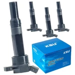 Ignition Coil, Compatible With Select Hyundai & Kia Models (4 Pack) (used). Fixed Price $13.00.