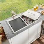 Ruvati X 20" Insulated Ice Chest & Outdoor Workstation Topmount Sink- RVQ6290. Fixed Price $649.00.