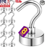 8 Pack Magnetic For Cruise Cabins, Neodymium Magnets With Hooks, Hea. Fixed Price $9.75.