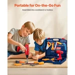 Vevor 56 Pcs Kids Work Bench Set With Realistic Pretend Play Construc. Fixed Price $36.99.