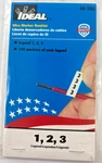 Ideal Electrical 44-105 1, 2, 3 Legend Assortment Wire Marker Booklet. Fixed Price $22.00.