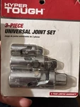 Hyper Tough Piece Universal Joint Set For Ratchet Drive 1/4",3/8",1/2". Fixed Price $8.00.