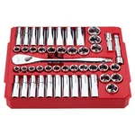 Milwaukee Tool 48-22-9010 47PC 1/2" Drive Metric & Sae Ratchet And Socket Set. Fixed Price $209.97.