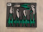 5 Pc Pliers Set- Sk Tools; Linesman, Groove, Slip Joint, Diagonal & Long Nose. Fixed Price $134.25.
