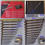 New Snap On 12 Pt Sae Flank Drive Plus Combo Wrench Foam 13 Pcs Set - SOEX01FMBR. Fixed Price $769.99.