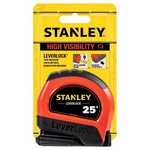 Stanley Leverlock 25 Ft. X 1 In. W Compact Tape Measure Pk. Fixed Price $17.18.
