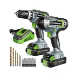 Workpro 20V Cordless Drill Combo Kit, Driver And Impact Drive... Fast Ship. Fixed Price $158.67.