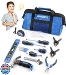 Urasisto 18-PIECE Kids Tool Set With Storage Bag, Junior Real Hand. Fixed Price $46.99.