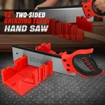 Deluxe Miter Box With 12" Hand Saw Set Increase Durability Sharpness Precise Cut. Fixed Price $16.99.
