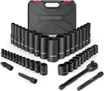 Eastvolt Mechanic Tool Kits, Drive Socket Set, 46 Pieces, With 72 Tooth Reversib. Fixed Price $59.99.