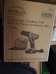 Drill 10.8-VOLT Lithium-ion 3/8 In. Cordless Pink With Accessory Set (30-PIECE). Fixed Price $100.00.