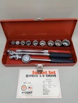 Nos Vintage Wright Tool & Forge Company 13-PIECE 3/8 Socket Set Model No. 319. Fixed Price $225.00.