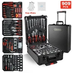 Tool Set Mechanics Kit 909 Pcs Wrenches Socket With Trolley Case Box Silver. Fixed Price $98.00.