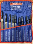 Westward 1NFK8 General Purpose File Set, Ergonomic 9 Piece. Fixed Price $70.00.