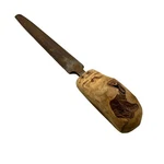 Vintage Simonds Usa Bastard File Rustic Hand-carved Wooden Handle Primitive. Fixed Price $16.15.