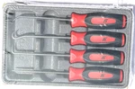 New Snap-on 4-PC Miniature Red Soft Handle Pick Set SGASA204CR. Fixed Price $67.99.