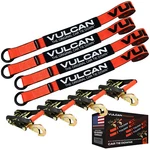 Vulcan Wheel Tie Down Kit, Snap Hook Ratchets, 4 Pack - Proseries 3300 Lbs Swl. Fixed Price $107.99.