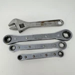 Snap-on Proto Adjustable Ratcheting Wrench Set 4 Piece Usa Made Tools. Fixed Price $39.95.