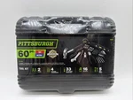 Pittsburgh Tool Set, 60-PIECE, Lifetime Warranty 58624 Metric Sae Hardcase Seal. Fixed Price $80.00.