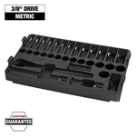 Milwaukee Metric Packout Tray For 3/8IN. Ratchet And Socket Accessory Kit, Black. Fixed Price $12.49.