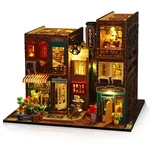 Diy Miniature Kit, Tiny 3D Wooden Street Scene, Dollhouse Bookshel.... Fixed Price $76.53.