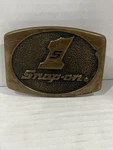 Vintage Snap On Tools Belt Buckle #1 Solid Brass SPP-557. Fixed Price $29.99.