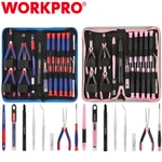 Workpro Pink/blue Precision Repair Tool Set Plier Screwdrivers Utility Knife. Fixed Price $32.99.